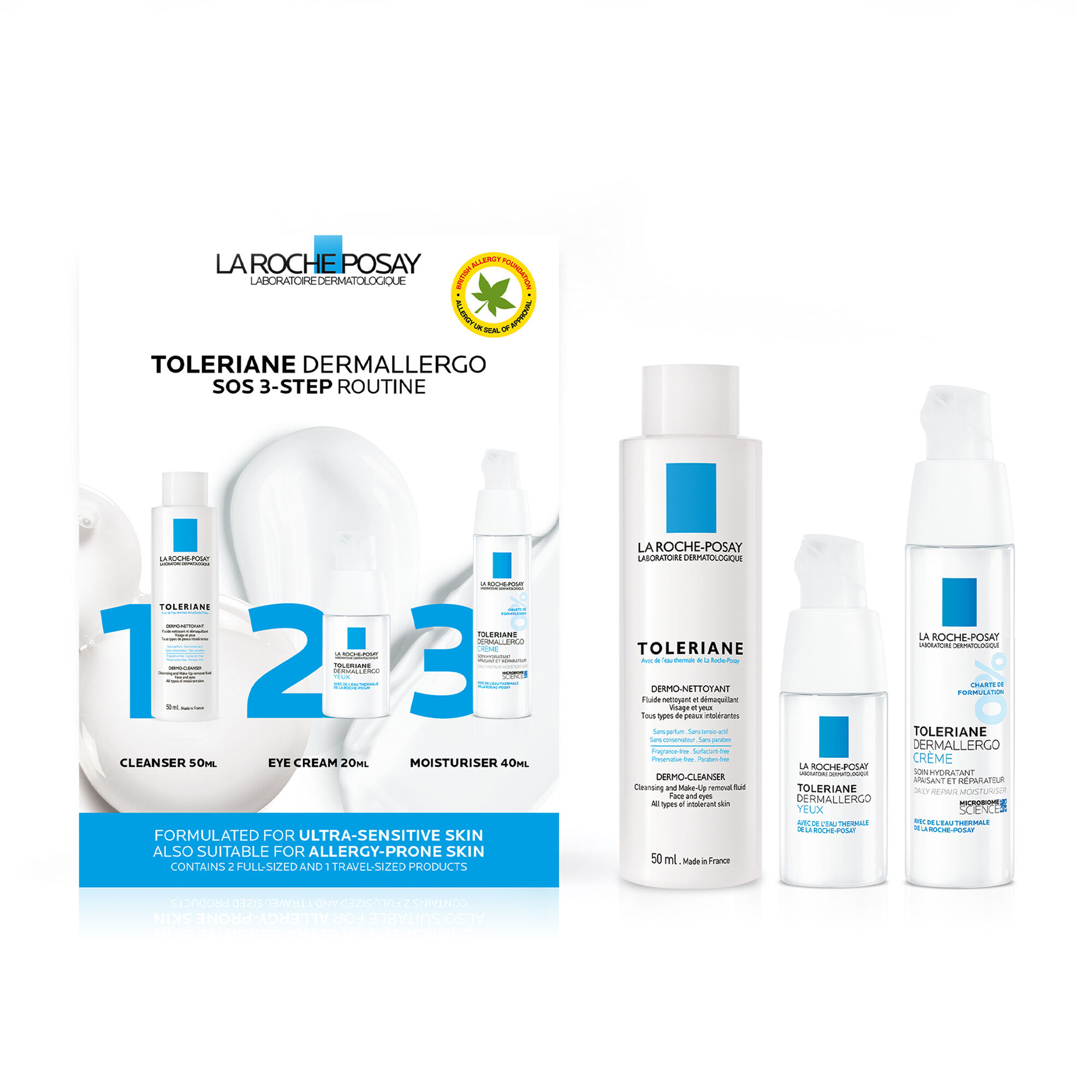 Toleriane Dermallergo Sensitive 3-Step Routine